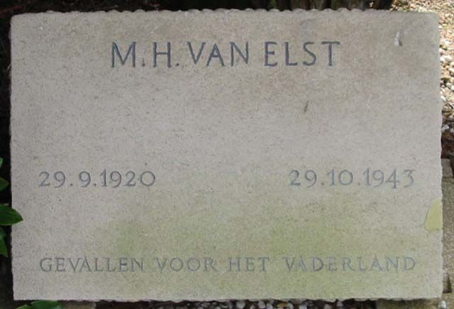 Marinus van Elst – Oorlogsgravenstichting