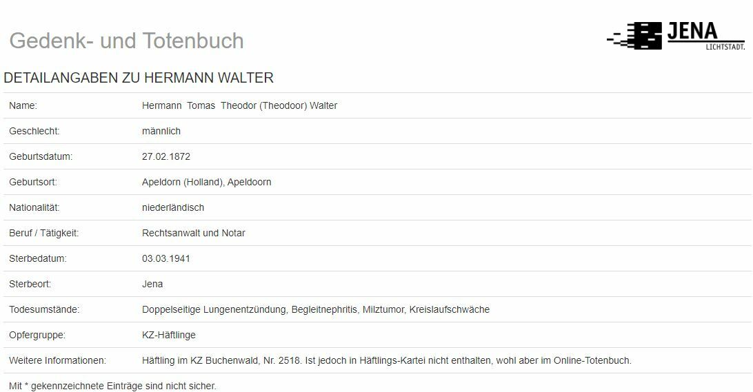 Gedenk- und Totenbuch documenten